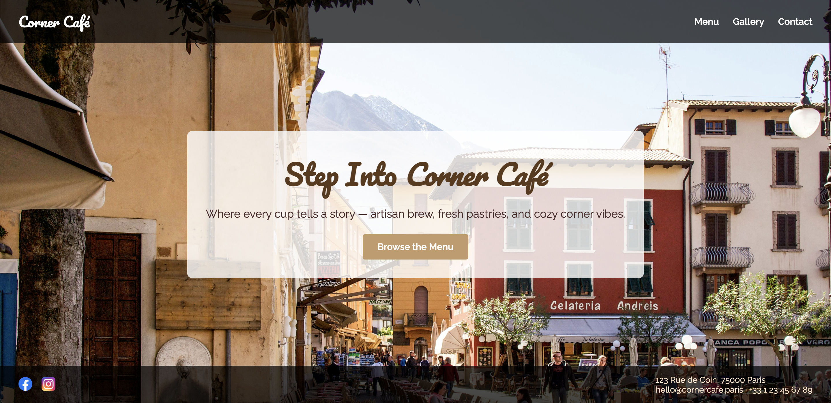 Café Demo screenshot